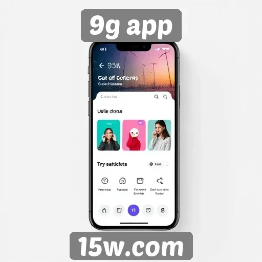 Análise das funcionalidades do 9g app